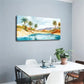 Minimalist Desert Palm Trees Wall Art Canvas Office Home Room Framed 120x60cm