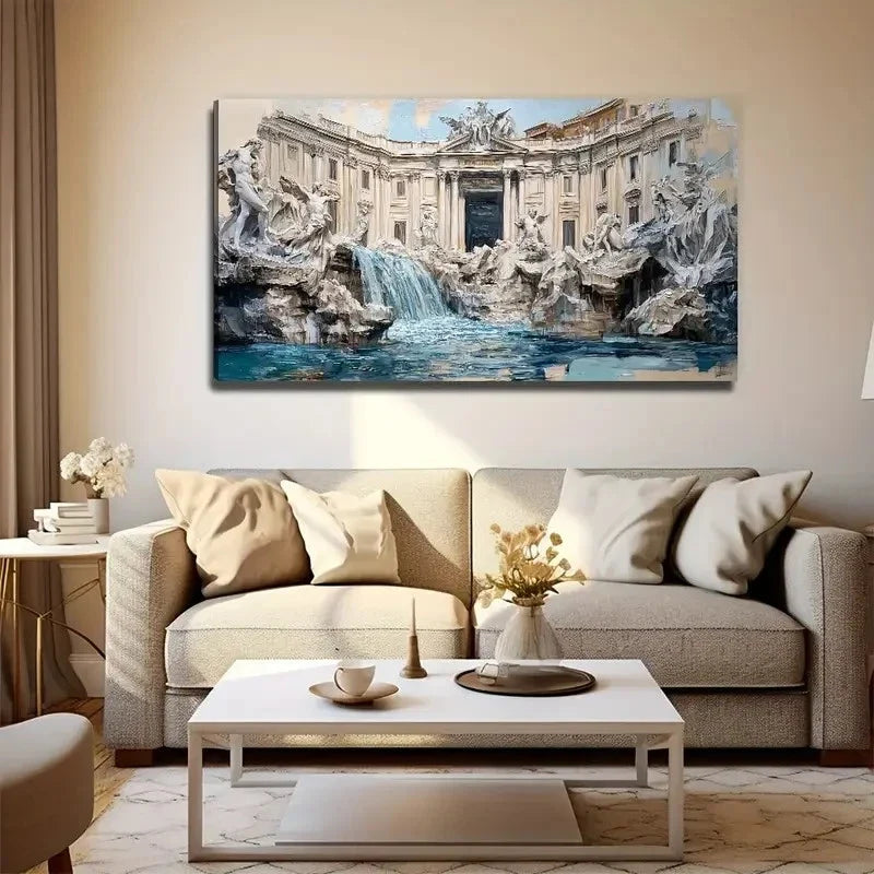 Decorative Painting Exquisite Wall Art Canvas Office Home Room Framed 80x45cm