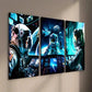 3pcs Astronauts at a Space Station Wall Art Set Canvas Framed 40x60cm - High Quality Print 100% Australian Made Wall Canvas Ready to Hang