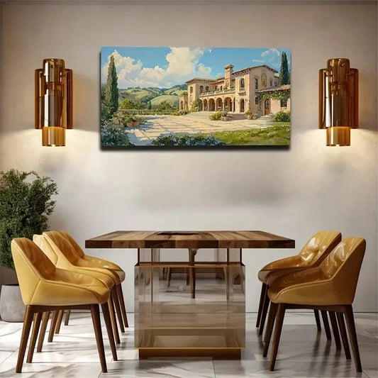 Design Beautiful House Space Wall Art Canvas Office Home Room Framed 120x60cm