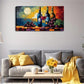 Vibrant Wine and Grapes Scene Wall Art Canvas Office Home Room Framed 120x60cm