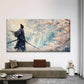 Japanese Samurai Warrior Wall Art Canvas Office Home Room Framed 120x60cm