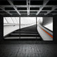 3pcs Staircase Abstract Contemporary Embossed Metal Print Ready to Hang Art