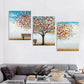 3pcs Decorative Abstract Colorful Tree Wall Art Set Canvas Framed 40x60cm - High Quality Print 100% Australian Made Wall Canvas Ready to Hang