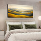 Yellow And Gray Hillsides Wall Art canvas office home room framed 120x60cm