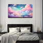 Profound Clouds Of Artistic Wall Art Canvas Office Home Room Framed 80x45cm