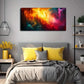 Blue & Green Modern Decor Wall Art Canvas Office Home Room Framed 120x60cm