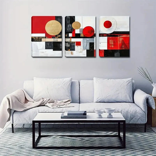 3pcs  Triple Frame Creative Wall Art Set Canvas Framed 40x60cm - High Quality Print 100% Australian Made Wall Canvas Ready to Hang