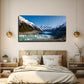 Mountain After Glacier Wall Art Canvas Office Home Room Framed 80x45cm