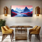 Red Foliage & Serene Lake Scene Wall Art Canvas Office Home Room Framed 120x60cm