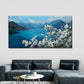 Mountain & White Flower LandscaWall Art Canvas Office Home Room Framed 80x45cm