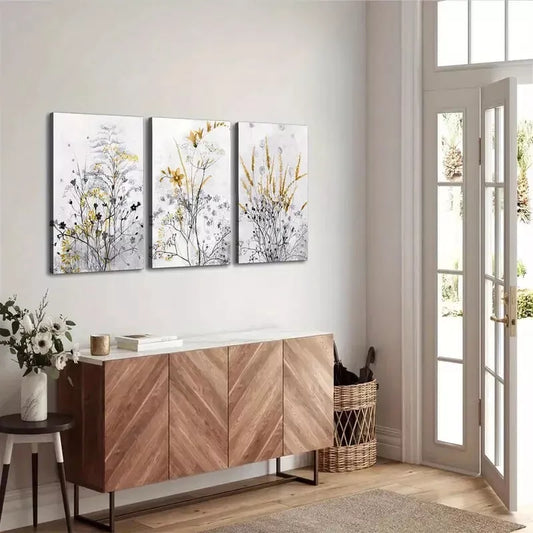 3pcs Bohemian Rustic Farmhouse Canvas Framed 40x60cm - High Quality Print 100% Australian Made Wall Canvas Ready to Hang