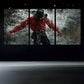 3pcs Dancer in the Rain Modern Dance Artwork Metal Print Ready to Hang Art