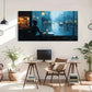 The Essence Of Solitude Night Wall Art Canvas Office Home Room Framed 120x60cm
