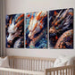3pcs Gorgeous Oriental Dragon Decorative Wall Art Set Canvas Framed 40x60cm - High Quality Print 100% Australian Made Wall Canvas Ready to Hang