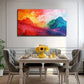 Color Mountain Suitable Wall Art Canvas Office Home Room Framed 80x45cm