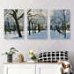 3pcs Winter Snowy Forest Tranquil Nature Metal Print Ready to Hang Art