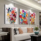 3pcs Watercolor Floral Canvas Framed 40x60cm - High Quality Print 100% Australian Made Wall Canvas Ready to Hang