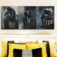 3pcs Decadent for Man Design, Black and White Metal Print Ready to Hang Art