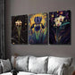 3pcs Bright Tropical Flowers & Exotic Plants Wall Art Set Canvas Framed 40x60cm - High Quality Print 100% Australian Made Wall Canvas Ready to Hang