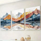 3pcs Abstract Landscape Mountain Reflections Wall Art Set Canvas Framed 40x60cm - High Quality Print 100% Australian Made Wall Canvas Ready to Hang