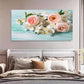 Blooming Roses Flower Jasmine Wall Art Canvas Office Home Room Framed 120x60cm
