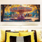 3pcs ink Carousel Design Classic Style Metal Print Ready to Hang Art