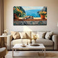 Beautiful Sea View Buildings Wall Art Canvas Office Home Room Framed 120x60cm