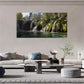 Waterfall Natural Scenery Decor Wall Art Canvas Office Home Room Framed 120x60cm