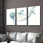 3pcs   Whale , Modern Marine Life  Wall Art Set Canvas Framed 40x60cm - High Quality Print 100% Australian Made Wall Canvas Ready to Hang