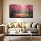 Woods Romantic Trees Wall Art Canvas Office Home Room Framed 80x45cm
