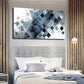 Patterns In Gray And Black Wall Art Canvas Office Home Room Framed 120x60cm