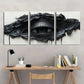 3pcs Black Eyes Abstract Black and White Metal Print Ready to Hang Art