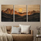 3pcs Abstract Sunset Mountain Landscape Wall Art Set Canvas Framed 40x60cm - High Quality Print 100% Australian Made Wall Canvas Ready to Hang