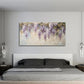 Purple Broken Flowers wall canvas office home room framed 120x60cm