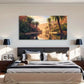 Palm Trees & River Reflections Wall Art Canvas Office Home Room Framed 120x60cm