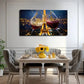 Romantic Eiffel Tower Wine Wall Art Canvas Office Home Room Framed 120x60cm