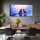 Modern Minimalist Red Blue Bird Wall Art Canvas Office Home Room Framed 120x60cm