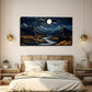 Mountain River Suitable Wall Art Canvas Office Home Room Framed 80x45cm
