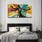 Abstract Male And Female Wall Art Canvas Office Home Room Framed 80x45cm