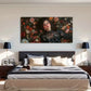Elegant Woman & Vibrant Flowers Wall Art Canvas Office Home Room Framed 120x60cm