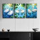 3pcs Swimming White Duck Nature Beauty Perfect Wall Art Set Canvas Framed 40x60cm - High Quality Print 100% Australian Made Wall Canvas Ready to Hang