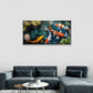 Koi Fish Water Reflection Wall Art Canvas Office Home Room Framed 80x45cm