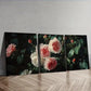 3pcs Oil Painting Roses Design Wonder Perfect Wall Art Set Canvas Framed 40x60cm - High Quality Print 100% Australian Made Wall Canvas Ready to Hang