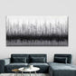 Black and White Drip Wall Art Canvas Office Home Room Framed 120x60cm