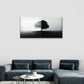 Black White Tree Silhouette Wall Art Canvas Office Home Room Framed 120x60cm