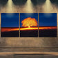3pcs Dark Autumn Tree Light Shine Perfect Wall Art Set Canvas Framed 40x60cm - High Quality Print 100% Australian Made Wall Canvas Ready to Hang