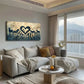 Rustic Charm Rustic Forest Wall Art Canvas Office Home Room Framed 120x60cm