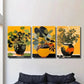 3pcs Green Leaves Plant Pot Painting Wall Art Set Canvas Framed 40x60cm - High Quality Print 100% Australian Made Wall Canvas Ready to Hang