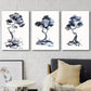 3pcs Blue & Black Abstract Tree Paintings Wall Art Set Canvas Framed 40x60cm - High Quality Print 100% Australian Made Wall Canvas Ready to Hang